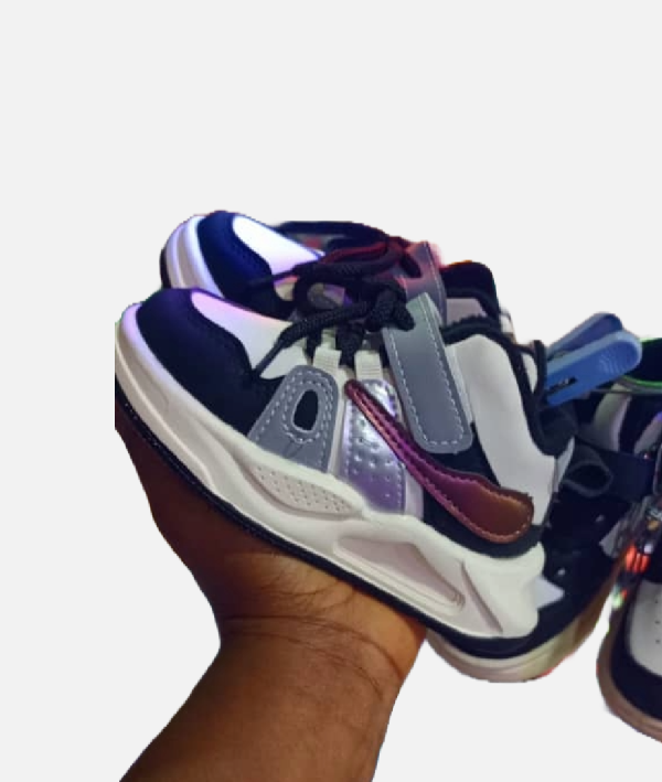 Kids Fashion Sneakers – Sporty Lace-Up Running Shoes