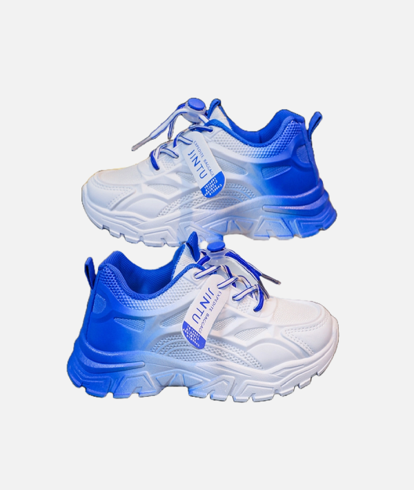 Trendy Blue Ombre Jintu Kids Sneakers