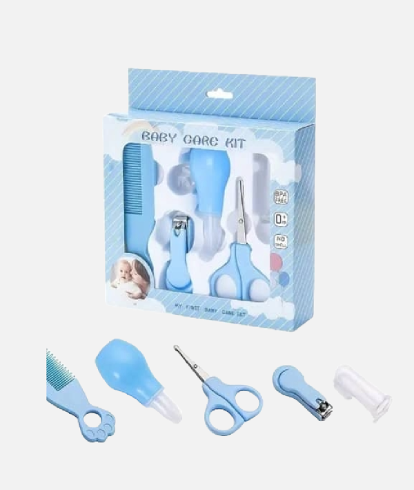 Baby Care Essentials Grooming Kit Blue 6-Piece Set