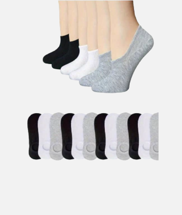 Unisex Kids No Show Ankle Socks Multi Color 10 Pack
