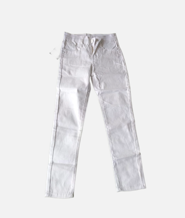 Kids’ Classic White Denim Jeans Skinny Fit