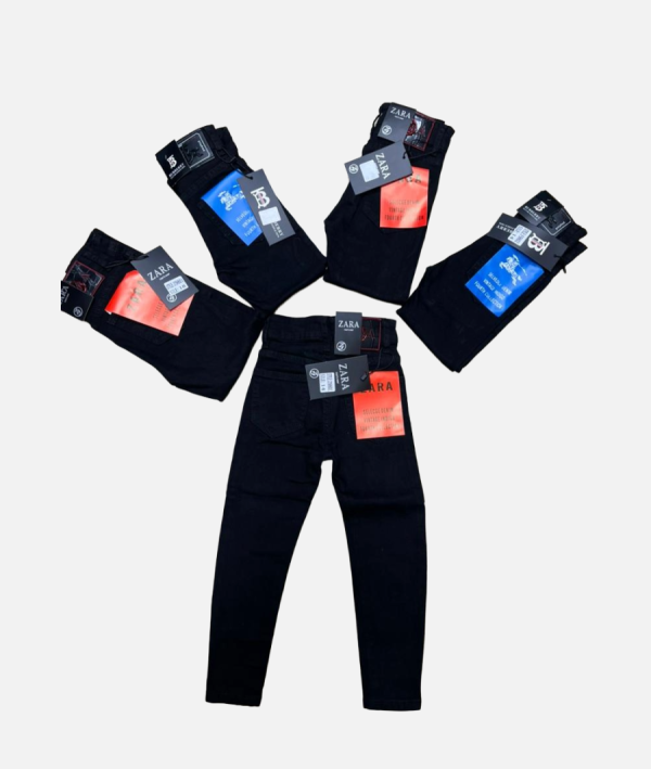 Kids’ ZARA Black Denim Jeans – Stylish Slim Fit Trousers; Age: 12-16yrs