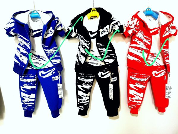 High Quality Infants, and Toddlers 3in1 Nike Joggers size 90,to 140 mix colors